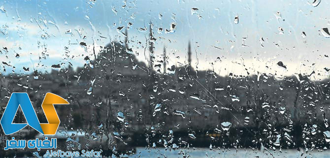 هوای بارانی در استانبول
